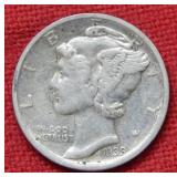 1939 S Mercury Silver Dime