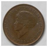 1930 Luxemburg Five Cent Piece - Brown