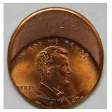 Off Center Punch Lincoln Cent