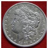 1891 CC S Morgan Silver Dollar Coin