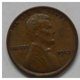 1913 Lincoln Wheat Cent - Brown