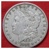 1900 O/CC Morgan Silver Dollar Coin