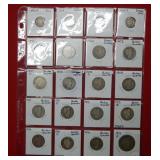 (20) Barber Mix of Silver Dimes, Quarters & 1 Half