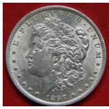 1897 O S Morgan Silver Dollar Coin