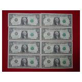 (8) $1 2003 A Consecutive Fed Res Notes