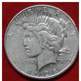 1928 S Peace Silver Dollar