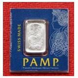 1 gram 999.5 Platinum - Pamp Bar