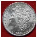 1885 O S Morgan Silver Dollar Coin