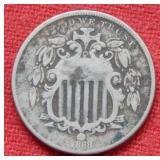 1868 Shield Nickel