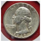 1942 Washington Silver Quarter