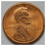 1984 Double Ear Lincoln Wheat Cent - Rare Error