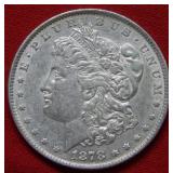 1878 REV of 1879 Morgan Silver Dollar Coin