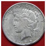 1925 S Peace Silver Dollar