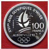 1992 France 100 Franc Silver Olympic Comm Coin
