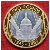1945-2005 Great Britain 2 Pound Comm Coin