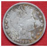 1909 Barber Silver Half Dollar Coin