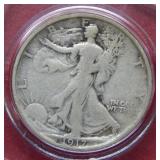 1917 D Walking Liberty Silver Half