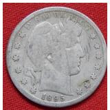 1895 S Barber Silver Half Dollar Coin