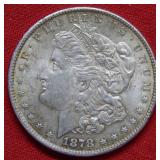 1878 REV of 1879 Morgan Silver Dollar Coin
