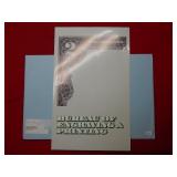 1995 Partial Uncut Sheet of $2 US Fed Res Notes