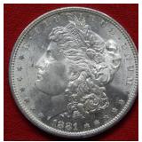 1881 S Morgan Silver Dollar Coin