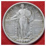 1917 S Type I Standing Liberty Silver Quarter