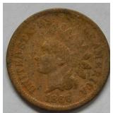 1866 Indian Head Cent - Cleaned