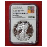 2017 W Silver Eagle NGC PF70 Ultra Cameo 1 oz