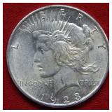 1923 D Peace Silver Dollar Coin