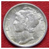 1917 Mercury Silver Dime