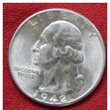 1942 Washington Silver Quarter
