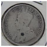 1917 Canadian Silver Quarter Coin