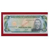 1978 10 Pesos Dominica Note