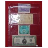 Lot of 4 Foreign Currency Notes