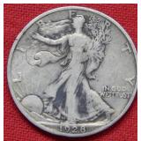 1928 S Walking Liberty Silver Half Dollar