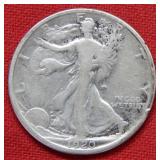 1920 D Walking Liberty Silver Half Dollar
