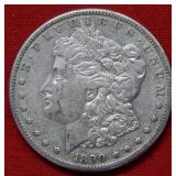 1890 CC Morgan Silver Dollar Coin