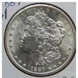 1887 S Morgan Silver Dollar Coin