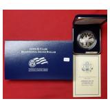 2004 $1 Proof Lewis & Clark Silver Commemorative