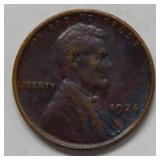1924 D Lincoln Wheat Cent Coin