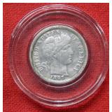 1897 Barber Silver Dime Coin