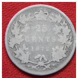 1872 Canada Silver Quarter
