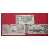 Lot of Three CSA Notes -mixed dates/ denomination