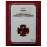 1956 Lincoln Cent NGC PF68 Red
