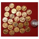 (25) 1939 S Lincoln Cents