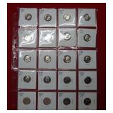 (20) Proof Roosevelt  Dimes - back to 1969