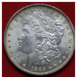 1885 O Morgan Silver Dollar Coin