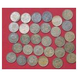 Lot of Canadian Cents - Mixed dates and grades