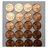 (20) 1oz Buffalo Copper Rounds - BU
