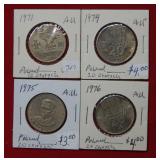 (4) Poland Coins 1971, 74, 75, 76